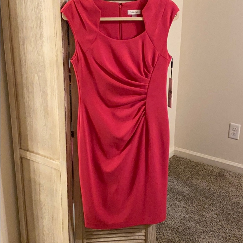 NWT Calvin Klein Pink Dress - Picture 1 of 5
